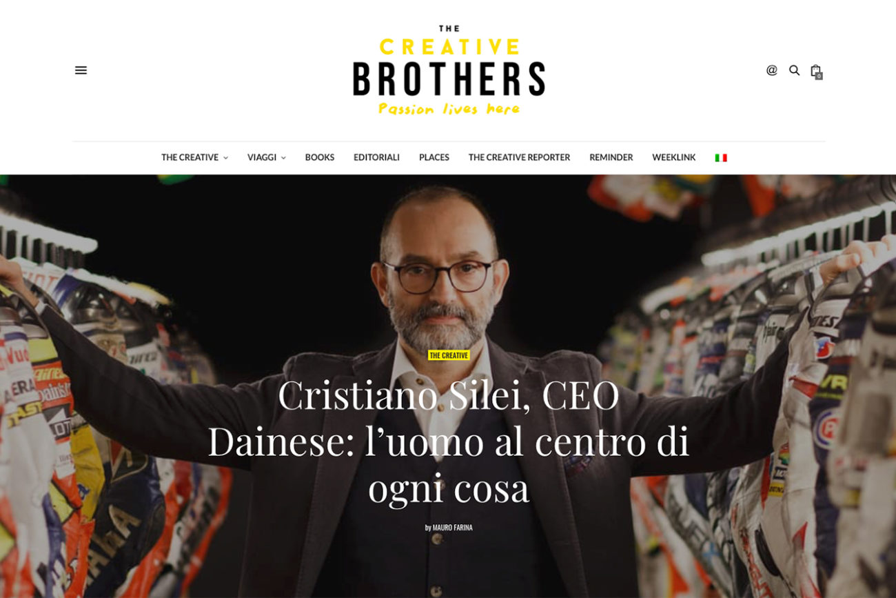 Progetto The Creative Brothers - Cristiano Silei CEO Dainese