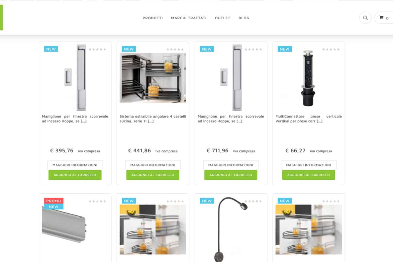 Tuttoferramenta progetto SEO home prodotti