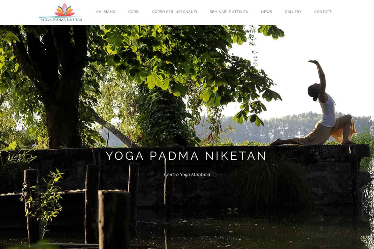 Progetto sito web Yoga Padma Niketan